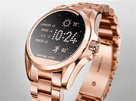 michael kors rose gold smartwatch.